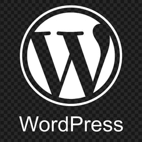 Wordpress WP White Logo HD PNG