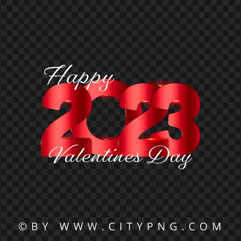 2023 Happy Valentines Day Design HD PNG