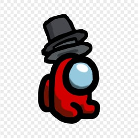 HD Red Among Us Mini Crewmate Baby Double Top Hat PNG