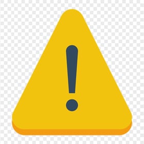 Warning Safety Yellow Triangle Cartoon Icon