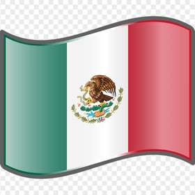 PNG Wavy Mexico Flag Icon