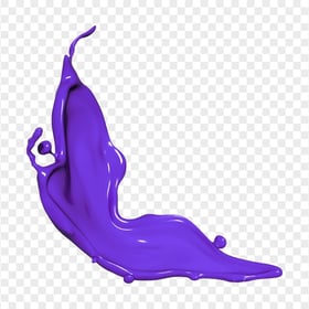 HD Purple Color Sauce Paint Liquid Splash PNG