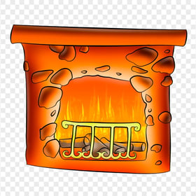 HD Clipart Cartoon Fireplace Chimney PNG