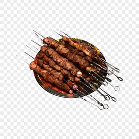 HD Liver Meat Cooked Kebab Skewer PNG