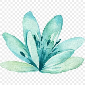 Download Green Watercolor Painting Plant Leaves PNG
