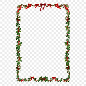 Christmas Garland Frame PNG Image