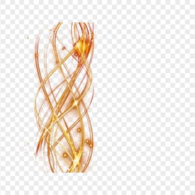 Curved Lines Golden Light Effect Decorated Bar