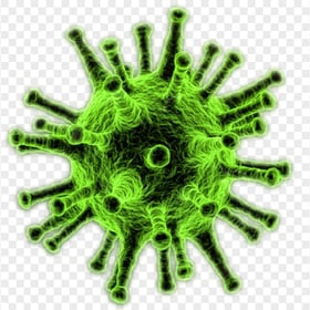 Green Coronavirus Covid19 Shape Icon Bacteria