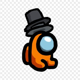 HD Orange Among Us Mini Crewmate Baby Double Top Hat PNG