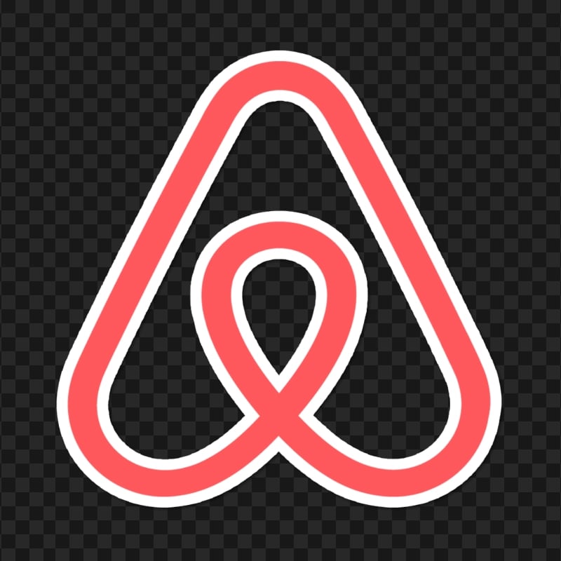 HD Airbnb Symbol Sticker Logo PNG Image