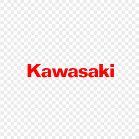 FREE Kawasaki Red Text Logo PNG