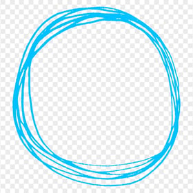 Transparent Drawing Circle Blue