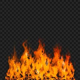 Realistic Fire Large Flame Burning Without Smoke