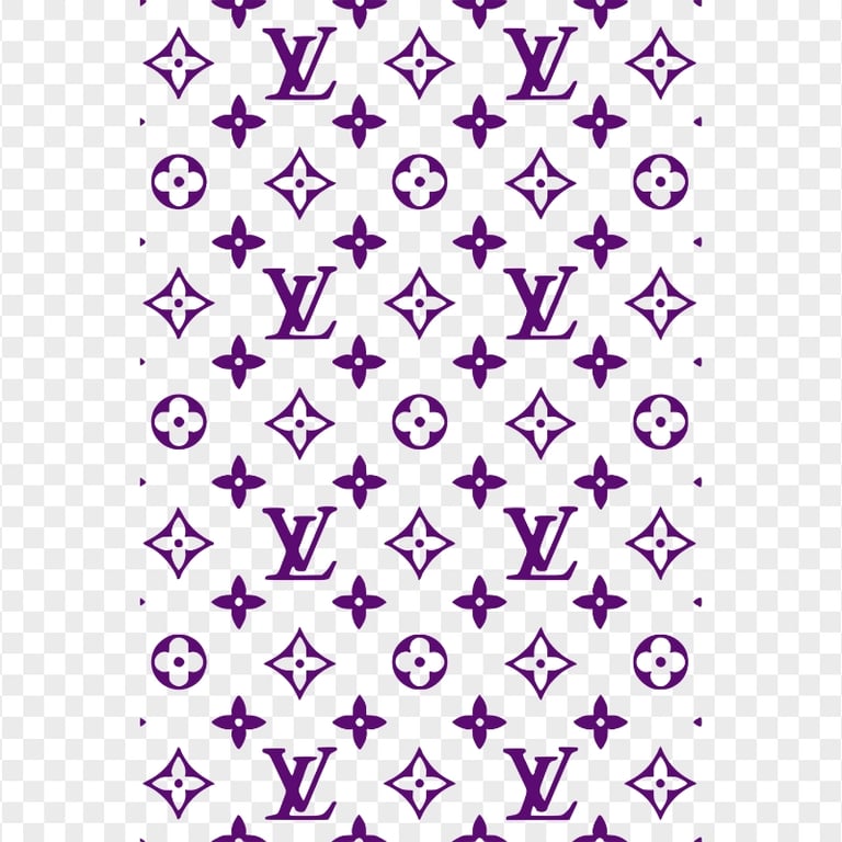 Lv Louis Vuitton Purple Pattern PNG