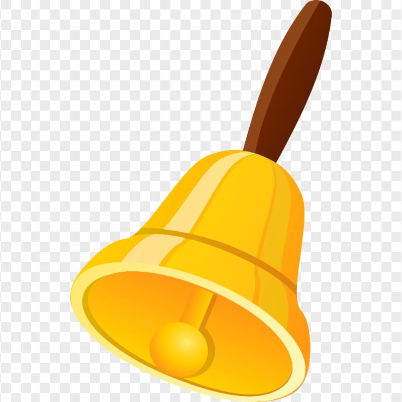 HD Cartoon Yellow Handbell Illustration PNG