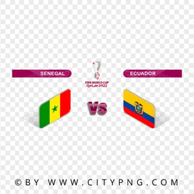 FREE Ecuador Vs Senegal Fifa World Cup 2022 PNG