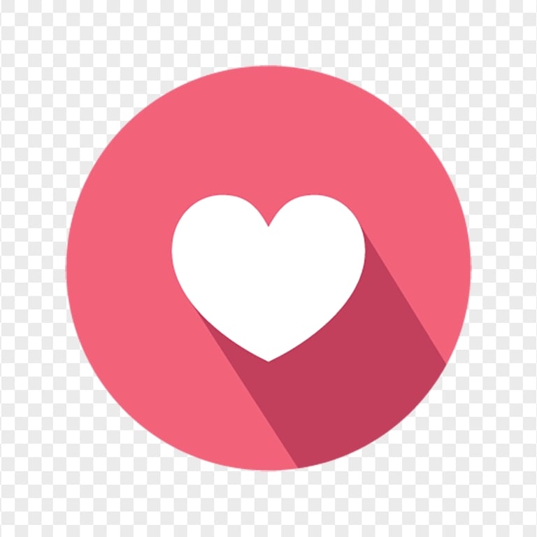 Facebook Flat Heart Love Like Icon Emoji React | Citypng