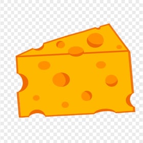 Swiss Gruyere Cheese Cartoon Piece HD PNG