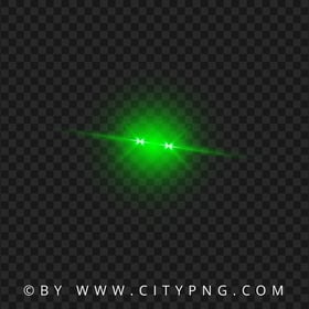 Green Laser Eyes Lens Flare Effect PNG Image