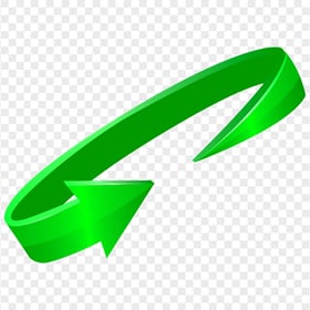 HD 3D Green Circle Arrow PNG