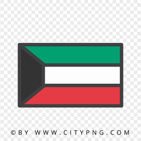 HD Kuwait Vector Banner Flag Transparent Background