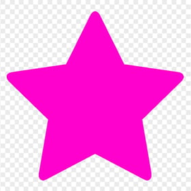 HD Star Silhouette Pink Icon Transparent Background