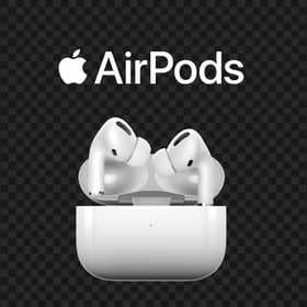 Opened Apple Airpods Pro Case With White Logo