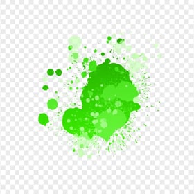 HD Vibrant Green Ink Splash Effect Transparent PNG