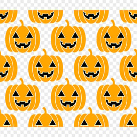 Pumpkins Faces Pattern Background