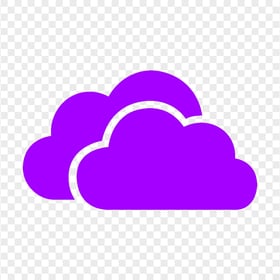 HD Purple Storage Host Clouds Icon PNG