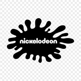 Nickelodeon Nick Black Splash Logo Icon PNG