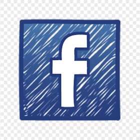Square Fb Facebook Social Media Sketch Logo