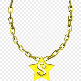 3D Thug Life Yellow Dollar Chain