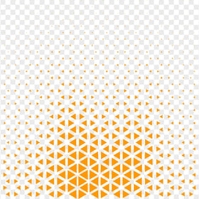Orange Halftone Triangle Dots Abstract Pattern PNG