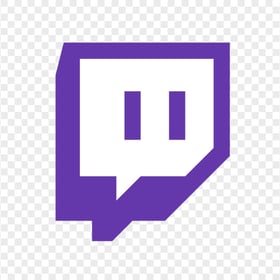 HD Twitch Purple Icon Symbol Transparent Background PNG