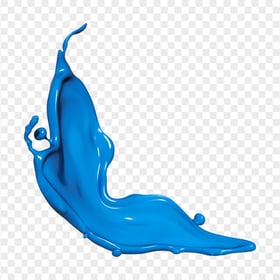 Blue Color Sauce Paint Liquid Splash PNG IMG