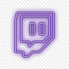 HD Neon Twitch Aesthetic Purple Icon Transparent Background PNG