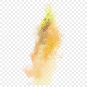 Yellow Dust Sand Explosion HD PNG