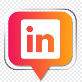 HD Colorful Creative Linkedin Pin Icon PNG