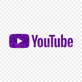 HD Purple Glitter Aesthetic Youtube YT Logo PNG