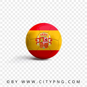 HD Soccer Ball With Spain Flag PNG