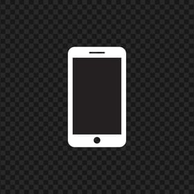 HD Black And White Mobile Icon Transparent PNG