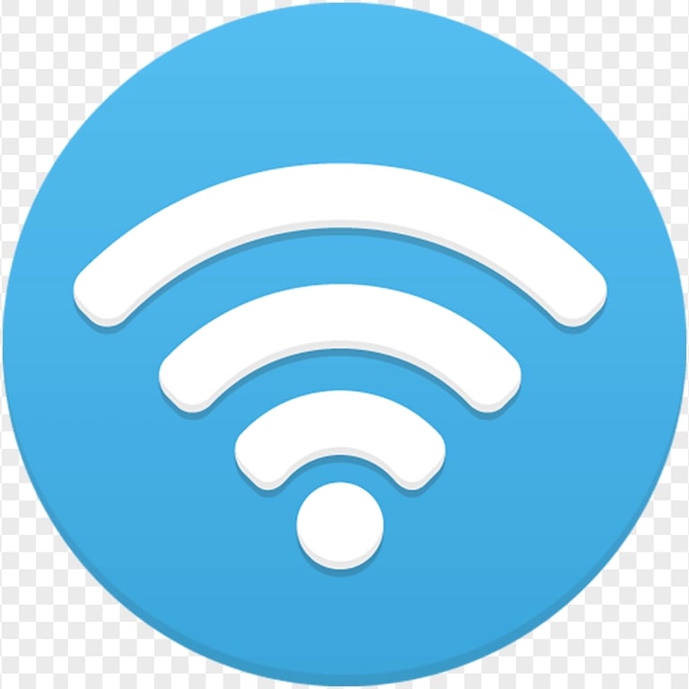 Wifi Signal Round Blue Icon