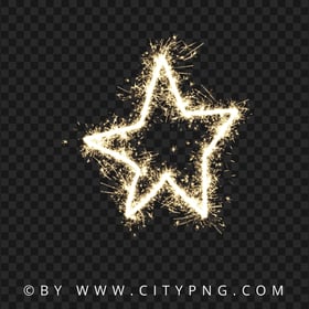 Sparkle Star Fireworks Effect HD PNG