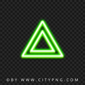 HD PNG PS Controller Green Triangle Neon Button Icon