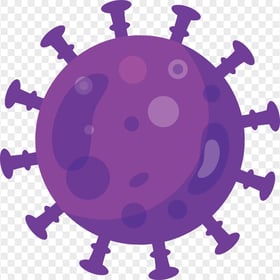 Purple Coronavirus Covid19 Shape Icon Vector