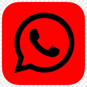HD Red & Black Whatsapp Wa Whats App Official Logo Icon PNG