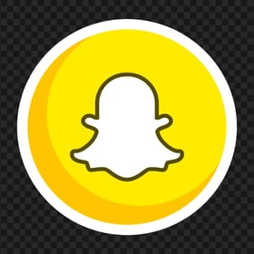 HD Round Circle Vector Snapchat Icon PNG Image
