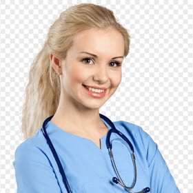 Beautiful Blonde Female Doctor Stethoscope
