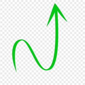 HD Green Hand Drawn Line Art Arrow PNG